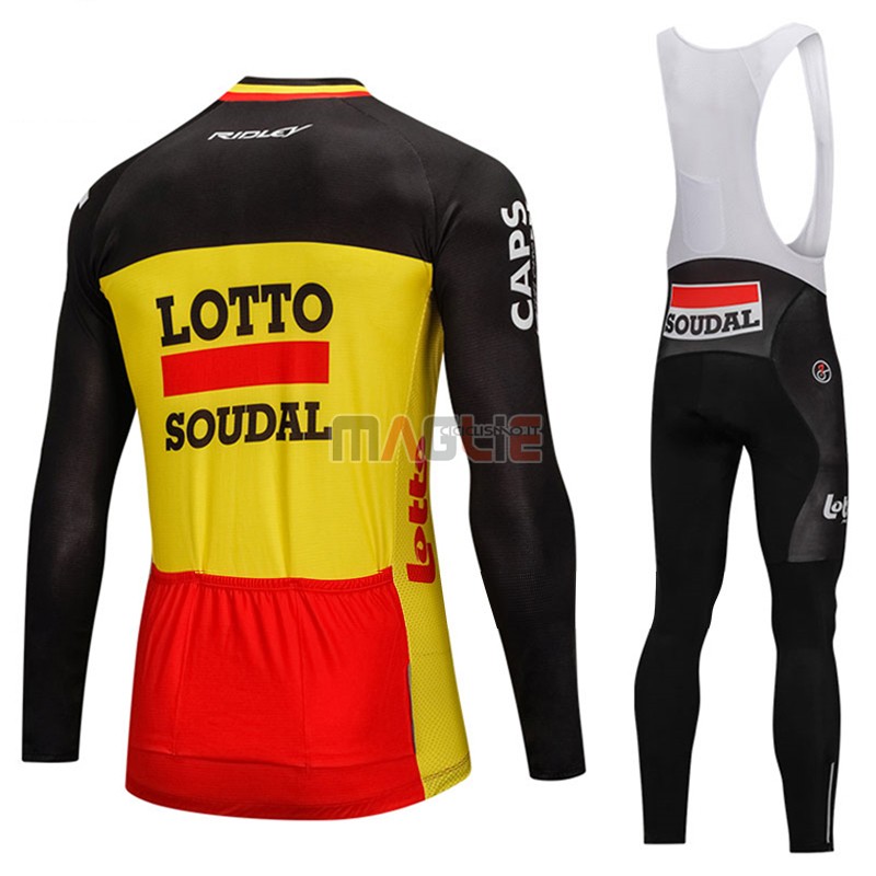 Maglia Lotto Soudal Manica Lunga 2018 Nero e Giallo - Clicca l'immagine per chiudere